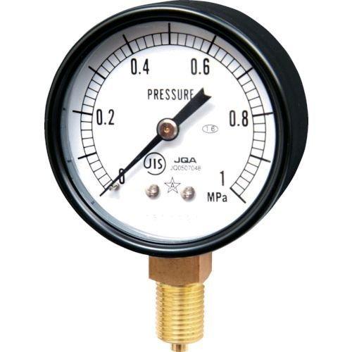 あすつく対応 「直送」 右下 ［G211-111-V-0.4MP］ 一般圧力計 Ａ枠立型・φ６０ 圧...