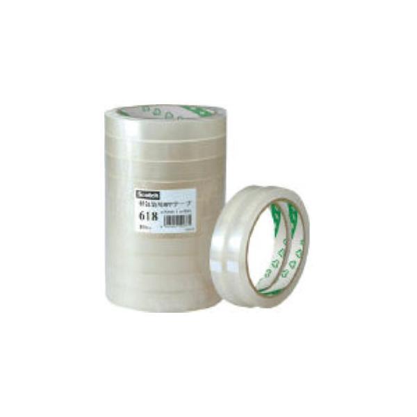 あすつく対応 「直送」 ３Ｍ 618 12X50 軽包装用ＯＰＰテープ　６１８　１２Ｘ５０ 【10巻...
