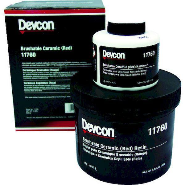 あすつく対応 「直送」 ＤＥＶＣＯＮ DV11760 ブラッシャブルセラミック赤 耐薬品＆耐腐蝕コー...