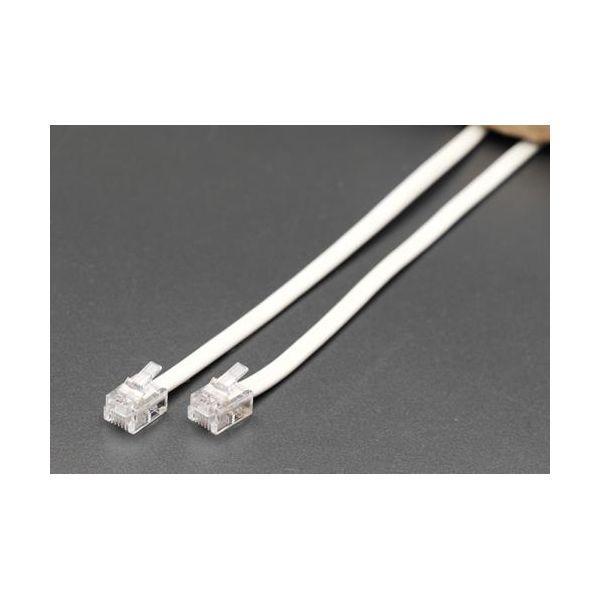 エスコ EA764CA-10 10ｍモジュラーコード 6極4芯 EA764CA10【キャンセル不可】