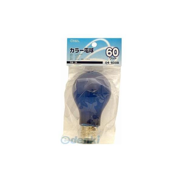 オーム電機 LB-PS6660-CA クリアカラー球ＰＳ６０ ６０Ｗ ブルー Ｅ２６ LBPS666...
