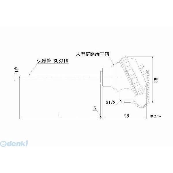 【予約受付中】【08月下旬頃入荷予定】【個数：1個】日本電測 ［RN3-8-30］ 端子箱形白金測温...