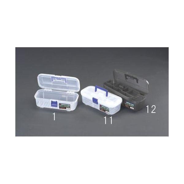 エスコ EA505AB-11 347x167x119mm中皿付工具箱 クリアー EA505AB11【...