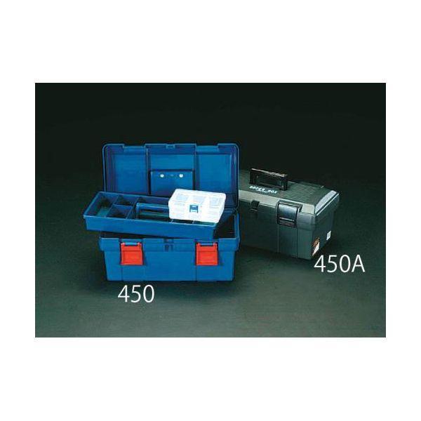 エスコ EA505K-450A 450x243x210mm中皿付工具箱灰 EA505K450A【キャ...