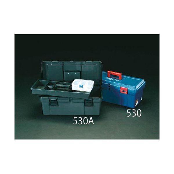 エスコ EA505K-530 530x253x220mm中皿付工具箱青 EA505K530【キャンセ...