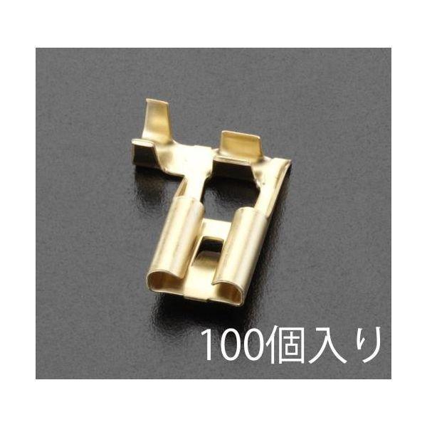 エスコ EA538RA-30 0.50-2.00mm2 312旗形ソケット 100個 EA538RA...