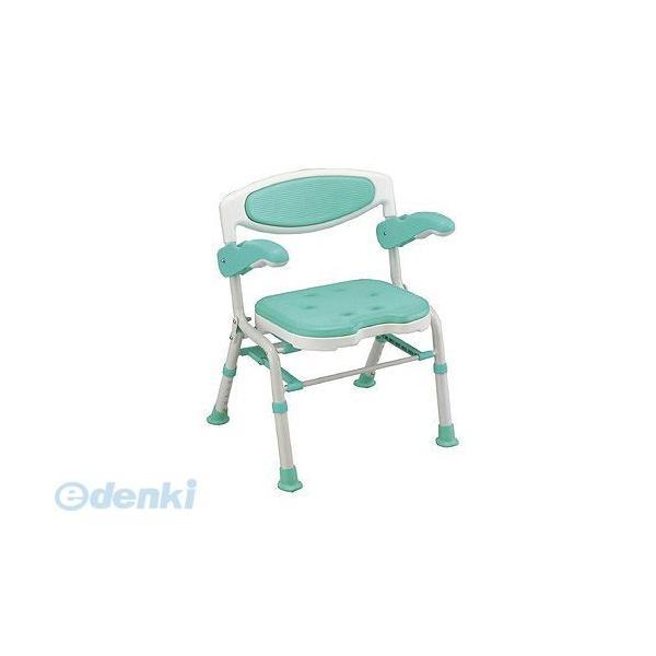 4945528072503 折りたたみシャワーチェアー楽湯DX　ライトグリーン　ライトグリーン