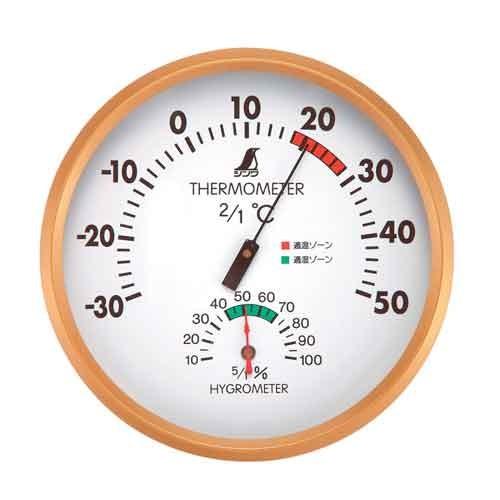 (人気商品)シンワ・温度計　丸型