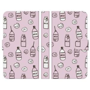 手帳型 マルチ スマホ ケース カバー Milk いちごミルク イラスト パターン 牛乳 ミルク 食べ物 おもしろ Brnand Dnok1 M05 1321 Select 通販 Yahoo ショッピング