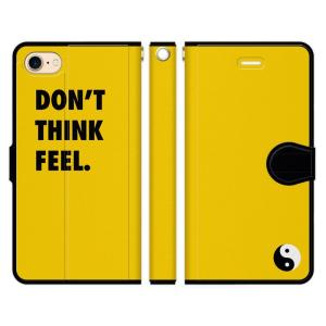 iPhone 各種 17 16e 16 15 14 13 12 Pro Max Air mini SE 第3世代 11 8 7 手帳型 ケース カバー 名言 ブルース リー 感じろ 陰陽