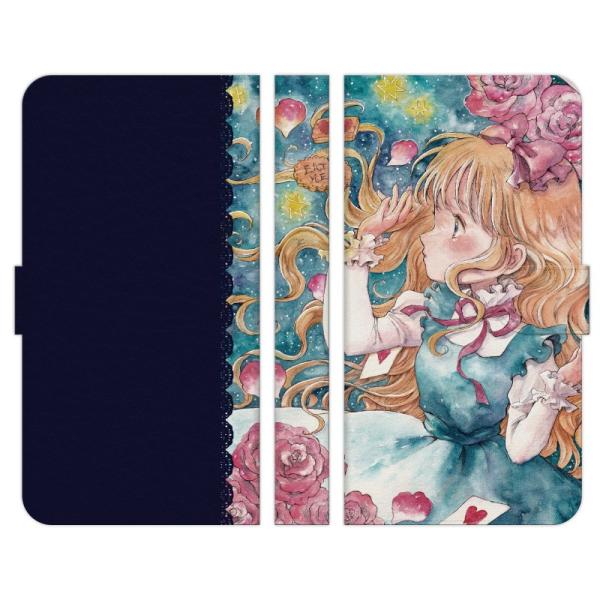 Nexus 用 手帳型 スマホ ケース カバー EAT ME 不思議の国のアリス cinnamon ...