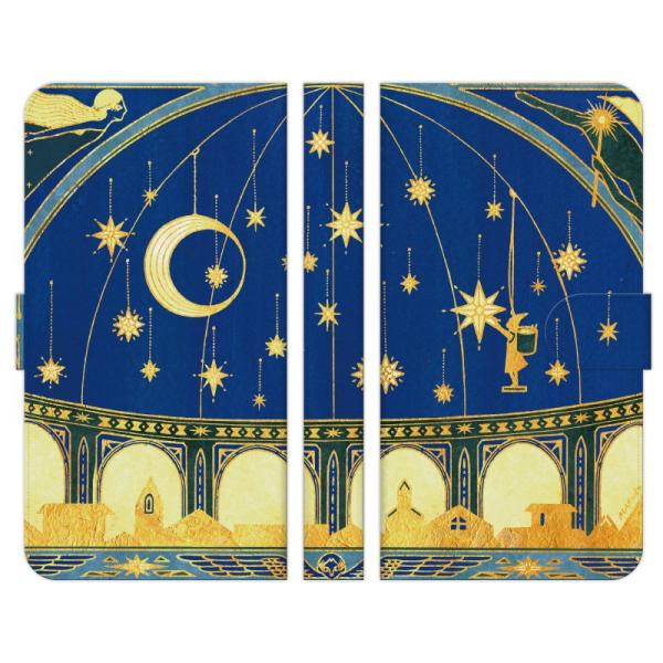 Nexus 用 手帳型 スマホ ケース カバー 夜と昼の管理人 荒巻まりの アールデコ Art D?...