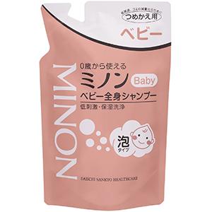 【０歳から使える】ミノン ベビー全身シャンプー 詰替用 Baby 低刺激 保湿洗浄 保湿 300ml...