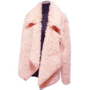 【現品商品】ふわふわモコモコジャケットＭ寸 ピンクベージュ