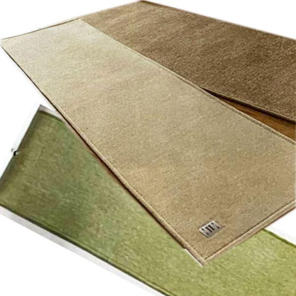 はっ水シェニールキッチンマット（幅45ｘ180ｃｍ）カラー：ブラウン・ベージュ・グリーンあり）