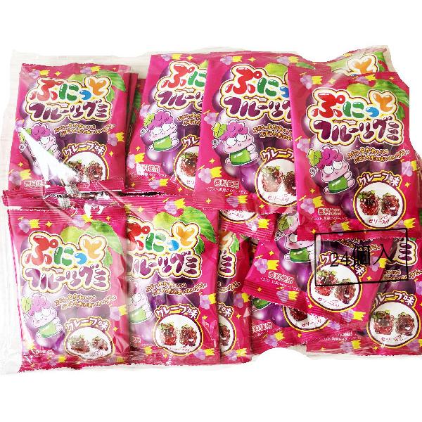 ぷにっとフルーツグミ　グレープ味24個(やおきん）