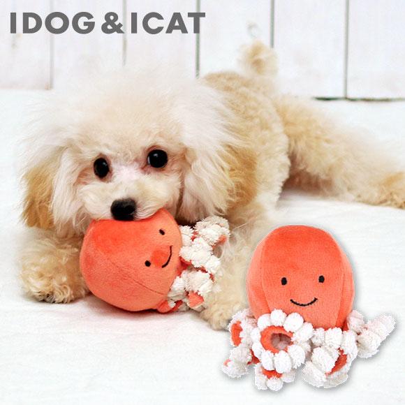 犬用品 IDOG&amp;ICAT にょろにょろタコさん 鳴き笛入り  アイドッグ