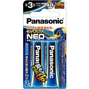 【在庫あり】LR6NJ/2B パナソニック エボルタNEO 単3形2本パック 単3形アルカリ乾電池×2本入り Panasonic 新品