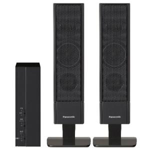 Panasonic アンプスピーカーシステム SC-HTE1-K 【簡単接続/テレビリモコン連動/ニュースやドラマのセリフが聴き取りやすい】 ホームシアター パナソニック 新品