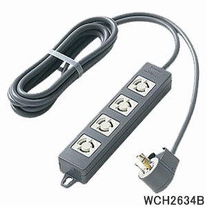 WCH2634B OAタップ 接地15A引掛形 4コ口 3m マグネット付き (ブラック) 延長コード Panasonic パナソニック 新品｜idosawa