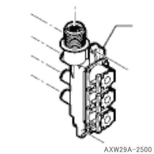 【純正品】AXW29A-2500 Panasonic 給水弁 洗濯機用【NA-FD80H5/NA-F...