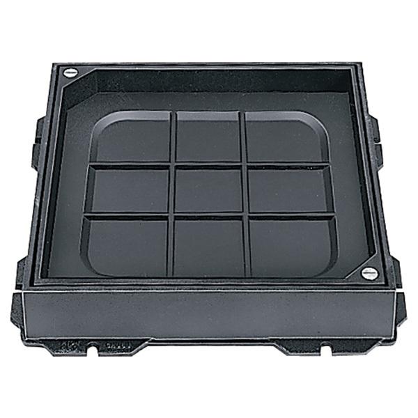 中部 MID-1-450 インターロッキングブロック用化粧鉄蓋 ハンドルなし 中部コーポレーション ...