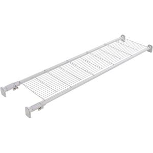 平安伸銅工業 TAI-3 ニューストロング突ぱり棚 中 突っ張り棚 強力 メッシュ ホワイト 耐荷重40〜20kg 幅108〜147cm