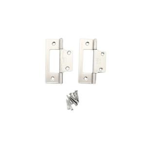 ()フラッシュ蝶番 64mm 17476 ステンヘアライン ハイロジック