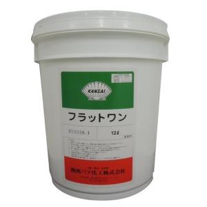 関西パテ化工 フラットワン 12L 軽量厚付用 エマルションパテ 内部用 白 4571103450598 (804285)｜iefan