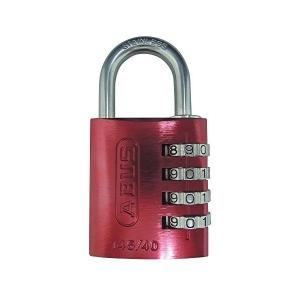 日本ロックサービス ABUS ナンバー可変式南京錠 145IB レッド 40 4936053102957