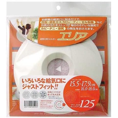 アルファー技研工業 吸気口用フィルター エリア125(B4J321951)4560416331014