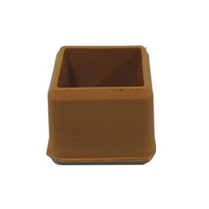 杉田エース FR-672 スリッパーキャップ 角21mm 茶 角型 家具脚 椅子脚用キャップ