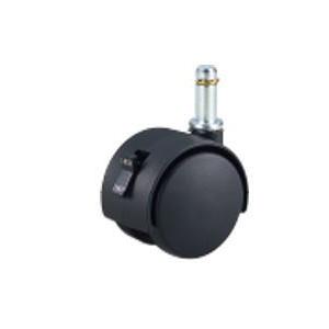 トーシンキャスター NSW-25R 椅子用ウレタンキャスター 11φ×22L ストッパー付(4582229160315) 762455