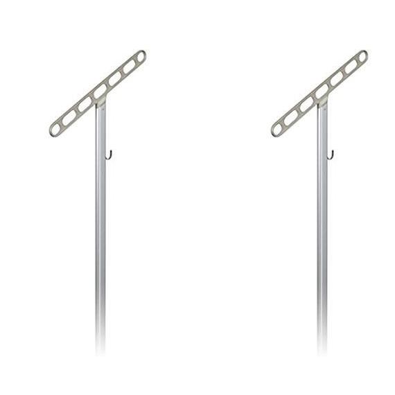 川口技研 JS-85-SST 2本組 屋外物干し ホスクリーン (243287)