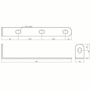 補助金具 HKC-20 ステー クローム NO.20 4973658034290 (758481)