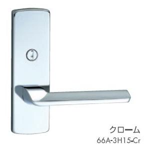 GIKEN 室内用レバーハンドル mano 66A H15 シリンダー錠 【公式通販】