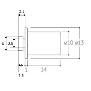 丸喜金属 P-135 ダボ柱用P.C棚受 グレ...の詳細画像1