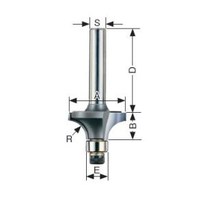 大日商 コーナービット ボーズ面 トリマー用 B2.5｜iefan