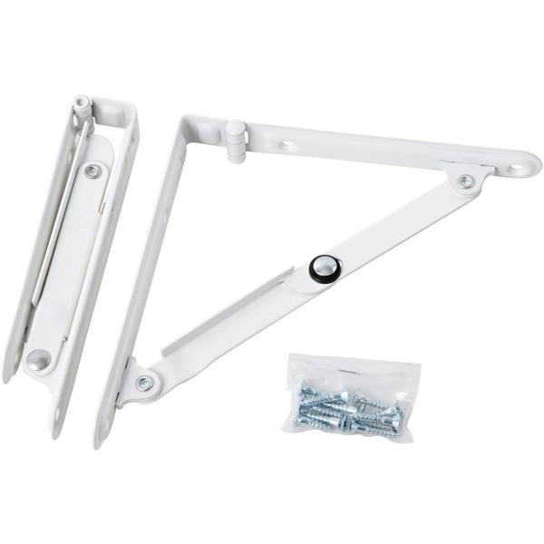 田邊金属工業所 ターナー 折りたたみ式棚受 200 白(183-001)