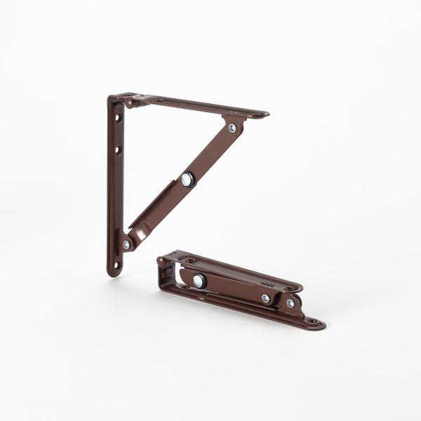 田邊金属工業所 ターナー 折りたたみ式棚受 200 茶(183-009)