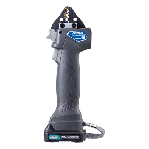 マクセルイズミ nano18 充電式圧着工具 (JIS C 9711適合) 電池、充電器、ケース付き...