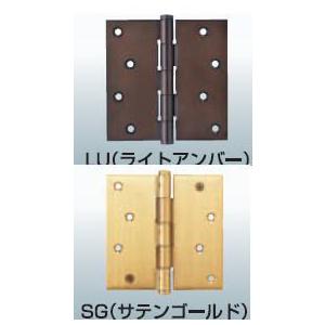 ECLE ステンレス平義星丁番（2枚箱入） 呼寸法102 サテンゴールド
