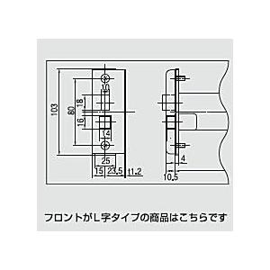 MIWA　ミワロック　U9　HBZ-1LS2　Lフロント　バックセット100mm｜iefan