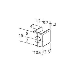 ロイヤル　チャンネルサポート　シングル用　断面保護キャップ　CAS-1