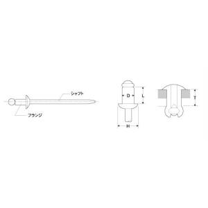 トップ工業 TOP TAPD-54BS TAP・D-54BS ブラインドリベット
