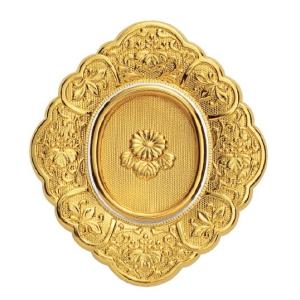 ツキエス 引手 S-815 純本金 甲貝御殿 かん付 4寸 1つ : イーヅカ