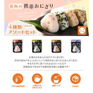 保存食 尾西食品 携帯おにぎり 4個セット 4...の詳細画像1