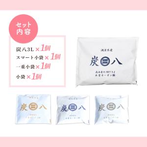 炭八 除湿剤 お試しセット 4袋+ホルダー 乾...の詳細画像1