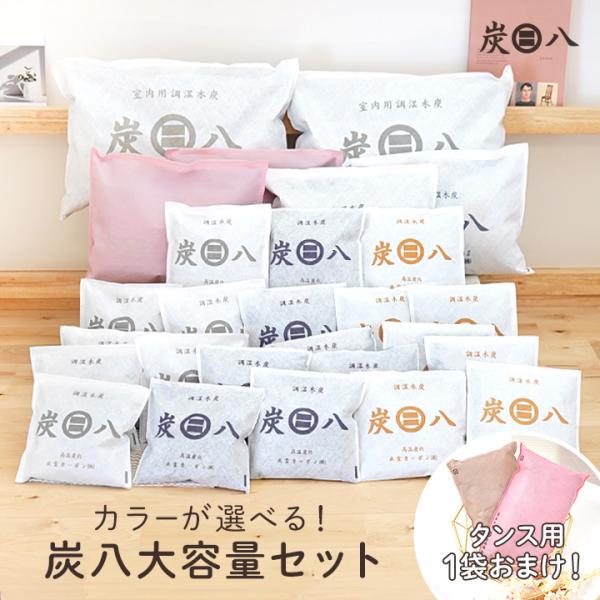 炭八 25袋セット 8L 3L 小袋 スマート小袋 一重小袋 梅雨対策 梅雨 湿気 カビ 消臭 結露...
