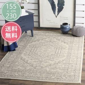 洗濯機で洗えるラグ オリエンタル メダリオン柄 ヴィンテージ風